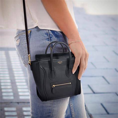 celine nano style bag|Celine nano luggage shoulder bag.